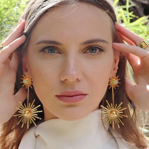 Aretes Luciana Starburst XL